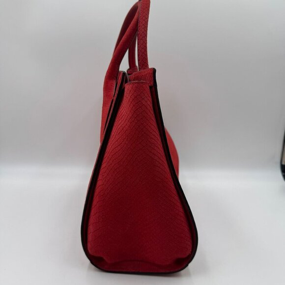 Kate Spade Red Python Elsie Exotic Street Meriwether Tote Bag - Picture 6 of 11